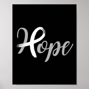 Affiche Hope Ribbon Sensibilisation au cancer du poumon