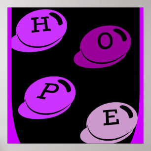 Affiche HOPE sur la violence domestique