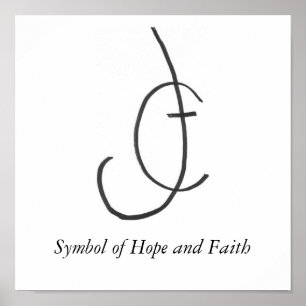 Affiche HopeandFaith, symbole d'espoir et de foi