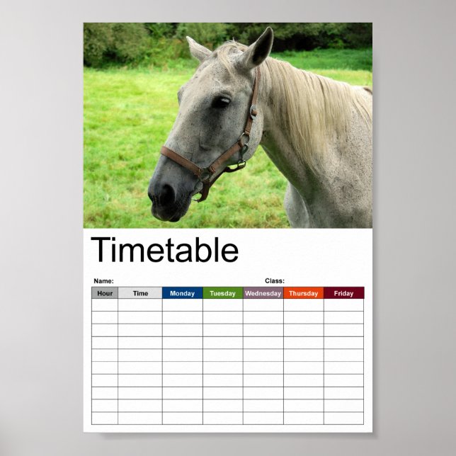 Affiche Horaire Horsehead 005 (Devant)