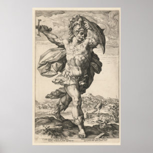 Affiche Horatius Cocles, Hendrik Goltzius The Roman Heroes