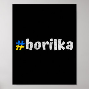 Affiche Horilka ukrainien drôle Ukraine traditionnel fort