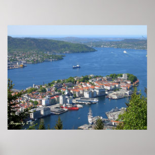 Affiche Horizon bleu