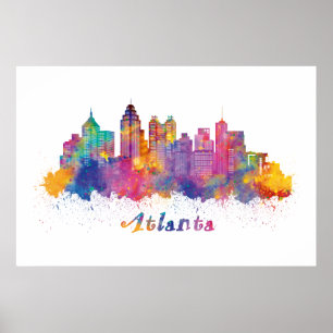 Affiche horizon d'Atlanta