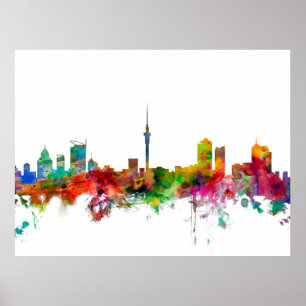 Affiche Horizon d'Auckland Nouvelle Zélande