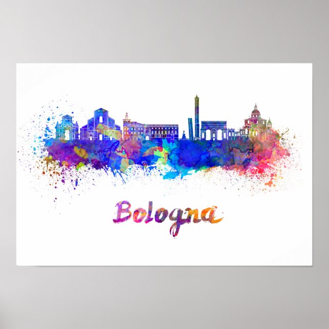 Affiche Horizon de Bologna dans l'aquarelle (Devant)