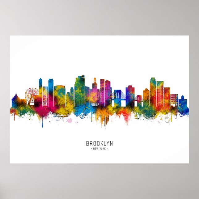 Affiche Horizon de Brooklyn New York (Devant)