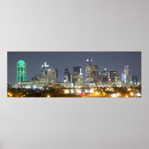 Affiche Horizon de Dallas la nuit