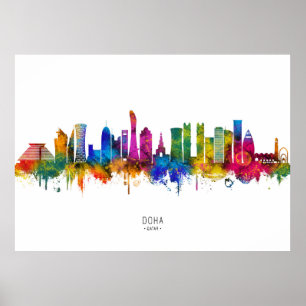 Affiche Horizon de Doha Qatar