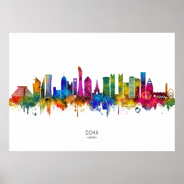 Affiche Horizon de Doha Qatar (Devant)