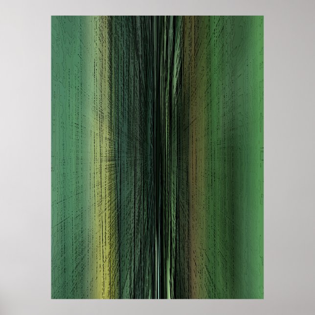 Affiche Horizon de l'événement 6711 - Art Abstrait vert (Devant)