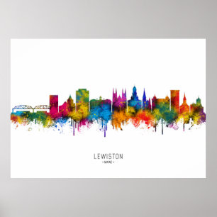 Affiche Horizon de Lewiston Maine