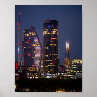 Affiche Horizon de Londres la nuit