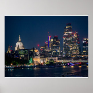 Affiche Horizon de Londres la nuit