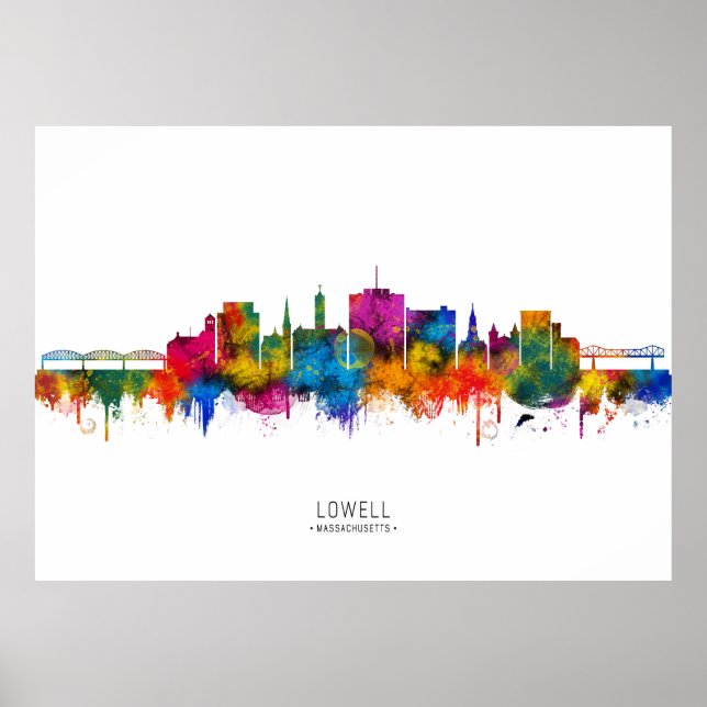 Affiche Horizon de Lowell Massachusetts (Devant)
