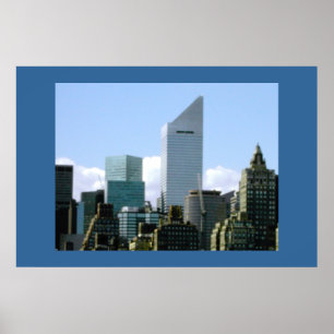 AFFICHE HORIZON DE NYC - BÂTIMENT DE CITICORP