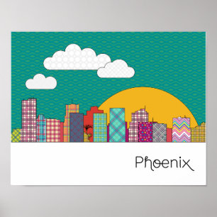 Affiche Horizon de Phoenix, Arizona