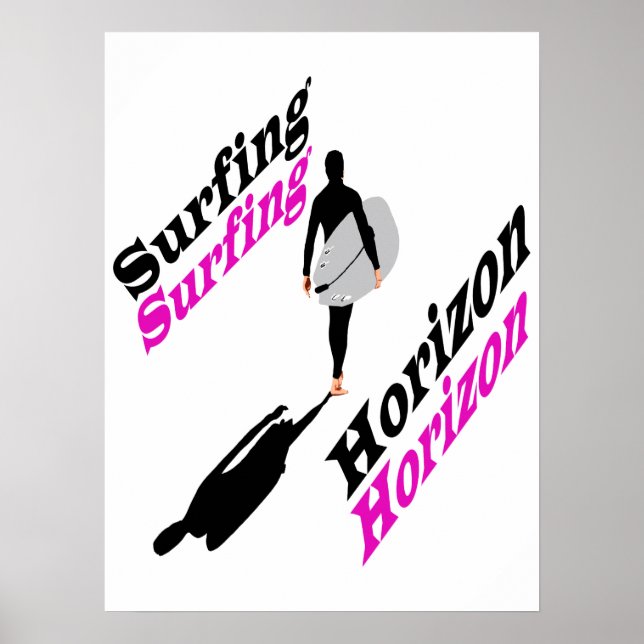 Affiche Horizon de surf (Devant)