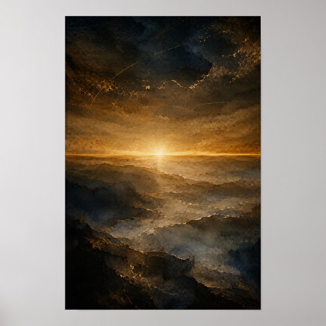 Affiche Horizon Doré — Aurema (Portrait) (Devant)