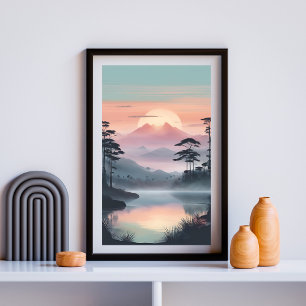 Affiche Horizon silencieux - Levée de soleil bruyante sur