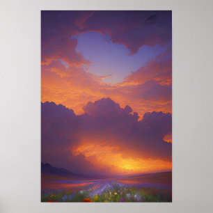 Affiche Horizon Sunset Stormy