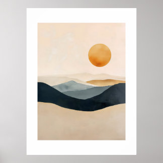 Affiche Horizon tenu dans une lumière calme