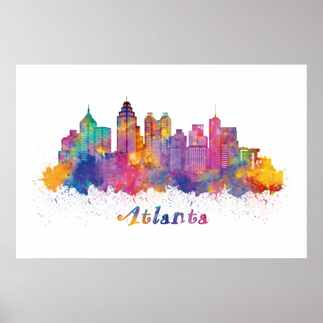Affiche horizonte de atlanta (Devant)