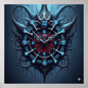 Affiche Horloge d'art Xeno