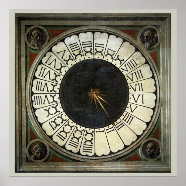 Affiche Horloge du Duomo par Paolo Uccello (Devant)