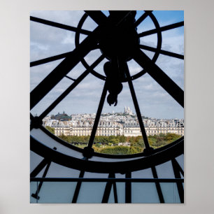 Affiche Horloge géante en verre au Musée d'Orsay - Paris