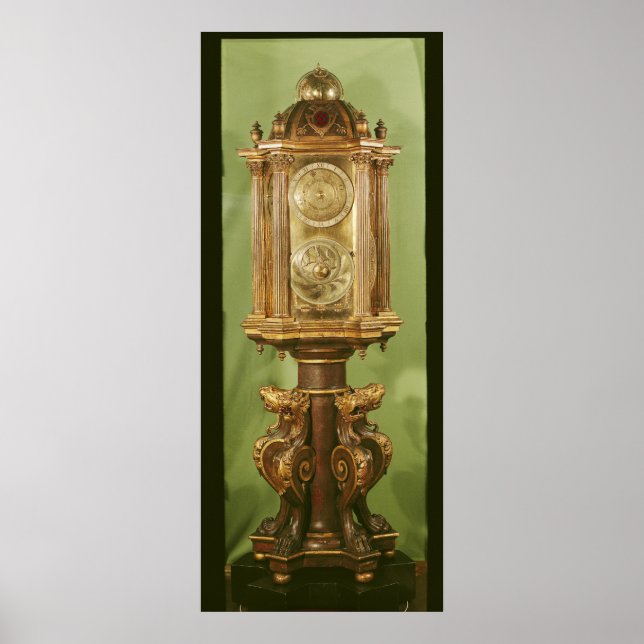 Affiche Horloge planétaire, terminée en 1520 (Devant)