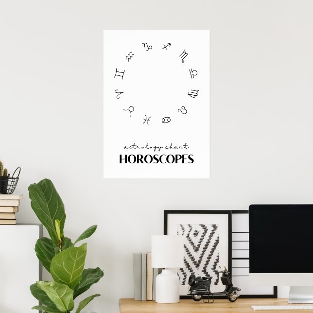 Affiche Horoscopes (Bureau à domicile)
