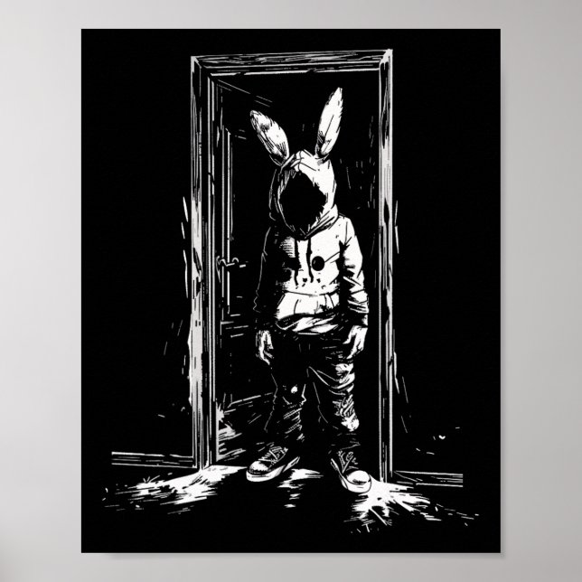 Affiche Horreur Lapin Masque Homme Rabbit Alt Goth Slasher (Devant)