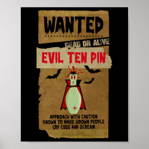 Affiche Horreur Recherché Mort S Ou Alive Mal Dix Pin 10 F