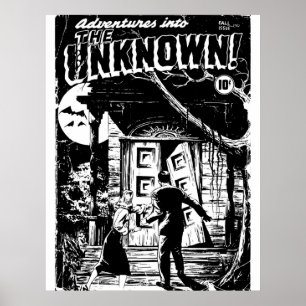 Affiche Horror Comic Book Cover Retro Vintage Volume 001