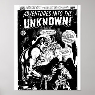 Affiche Horror Comic Book Cover Retro Vintage Volume 038