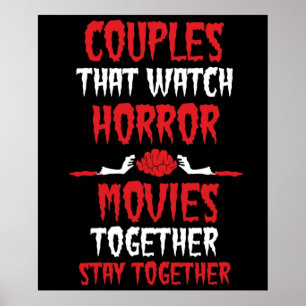 Affiche Horror Films Couple Cadeau