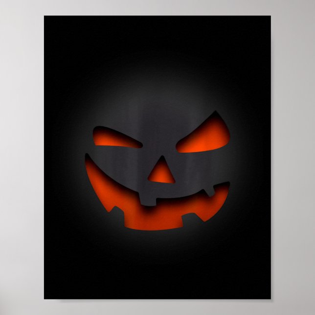 Affiche Horror Pumpkin Halloween Y, Funny Gift  (Devant)