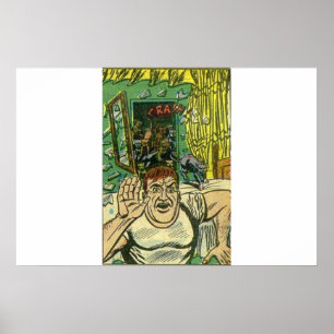 Affiche Horror vintage comics   Scary classic comic book