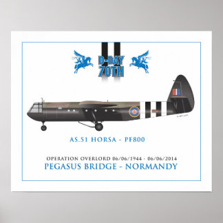 AFFICHE HORSA GLIDER - PONT PEGASUS