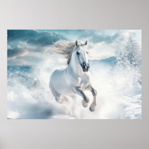 Affiche Horse Animal Wilderness Mur Art coloré