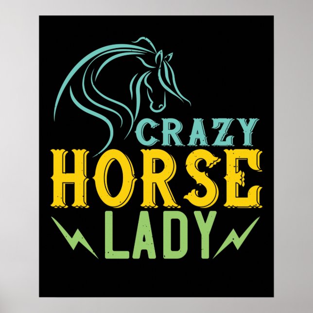 Affiche Horse - Crazy Horse Lady (Devant)