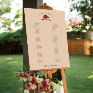 Affiche Horse Rail clôture Chevaux de chêne