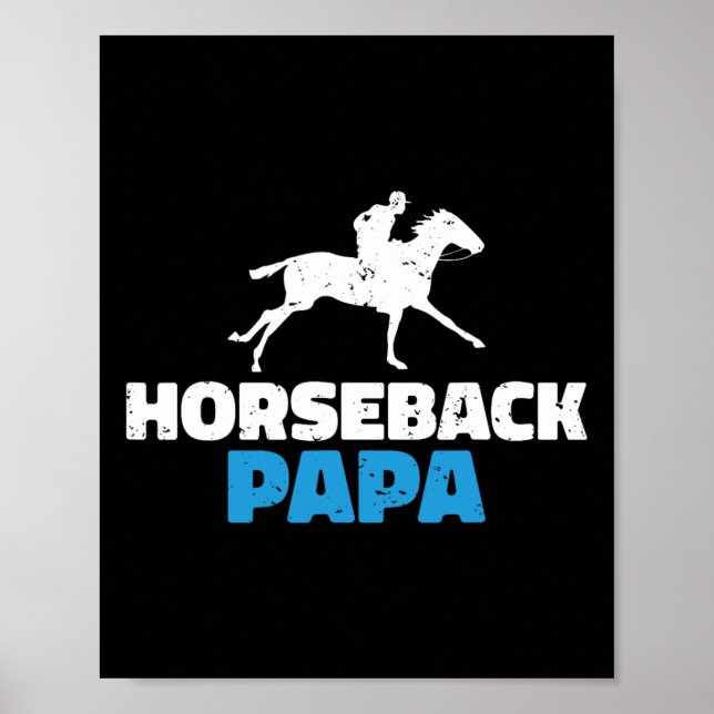 Affiche Horseback Papa Horse Riding (Devant)