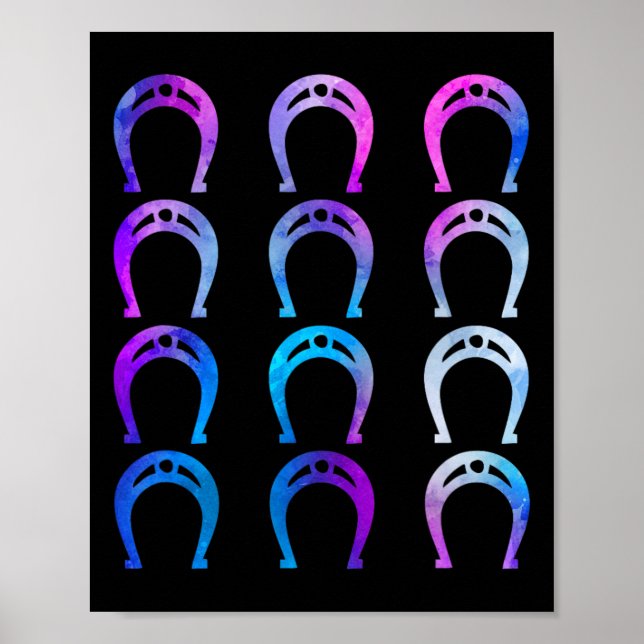 Affiche Horsescute Ss Cute Sss Horse Équitation Equestre H (Devant)