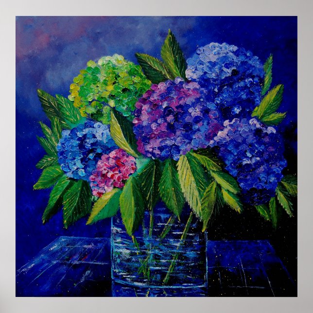 Affiche hortensias 889011 (Devant)