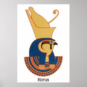 Affiche Horus dieu égyptien antique