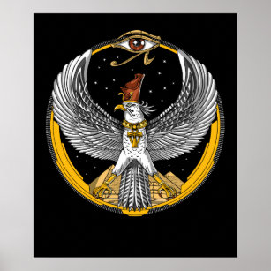 Affiche Horus Egyptian Falcon God