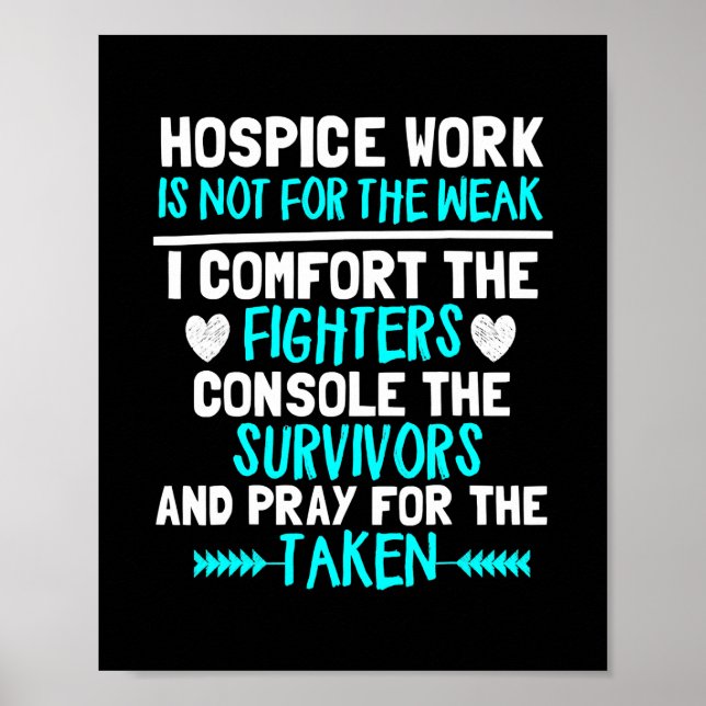 Affiche Hospice Work Cute Hospice Doctor Nurse Cadeau (Devant)