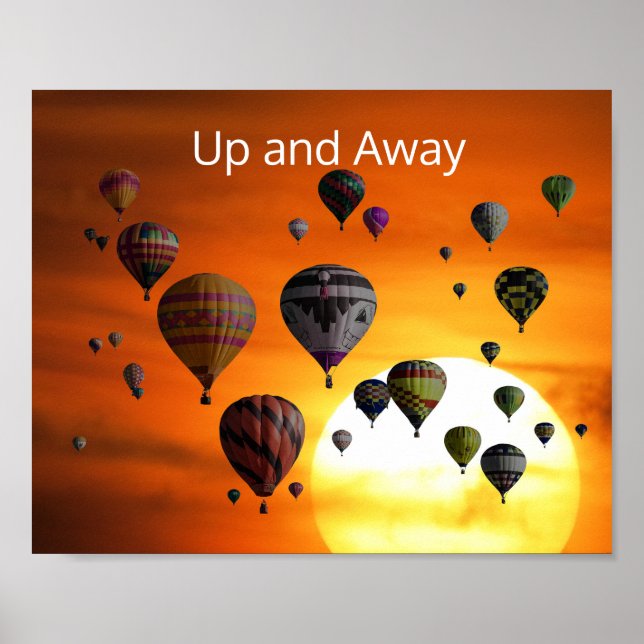 Affiche Hot Air Balloons in Flight (Devant)